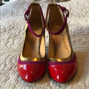 Vivienne Westwood Purple Multi wedges. Size 36